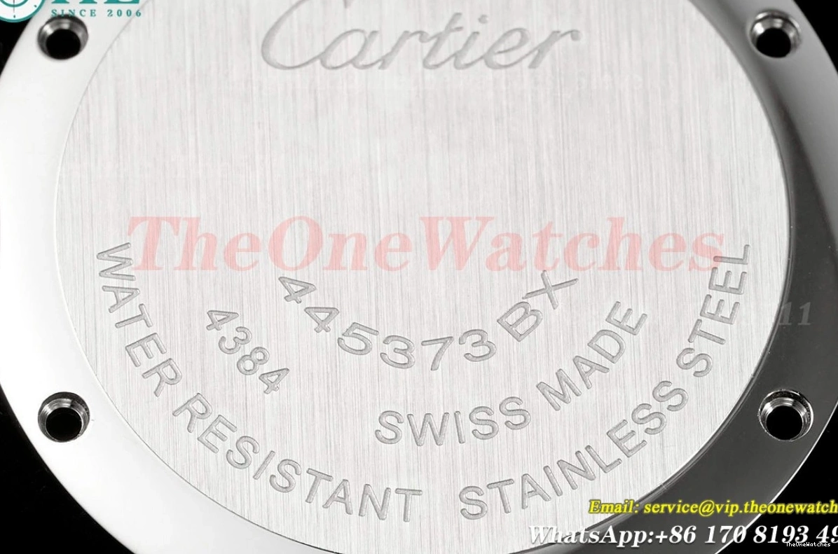 30mm SS De Ladies White LE Cartier Quartz RG Dial Red Pasha AF 0325